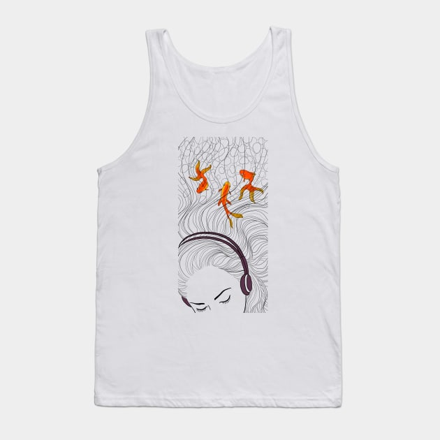 Drifting away Tank Top by Tanja Kosta